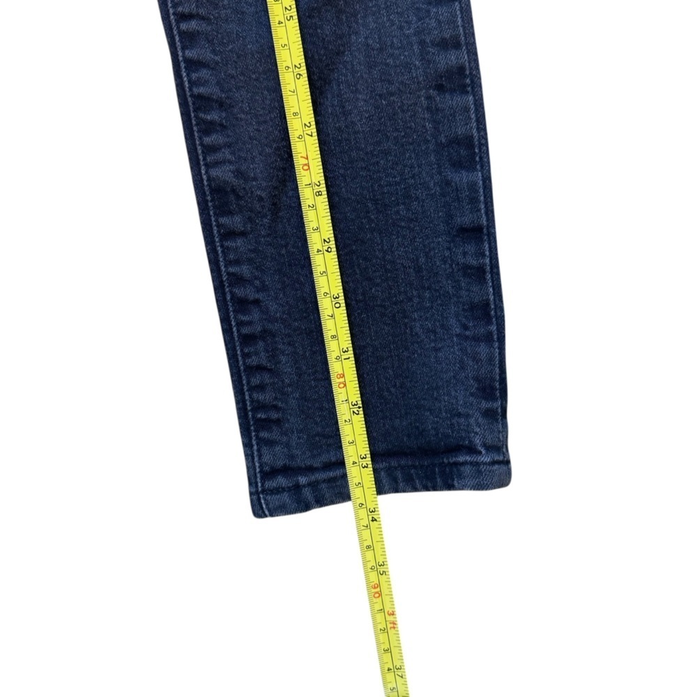 GAP Woman’s High Rise Black Distressed Skinny Straight Leg Jeans 25r - Picture 10 of 14